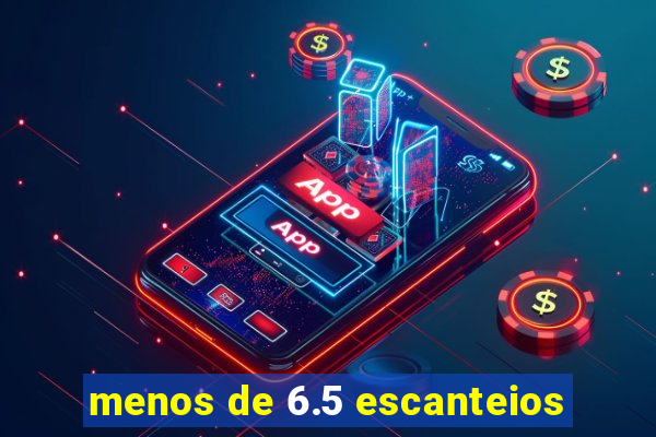 menos de 6.5 escanteios